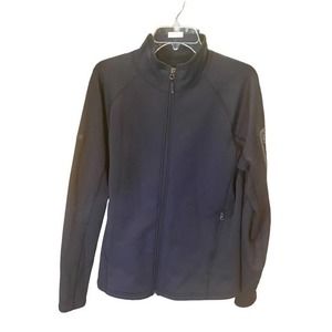 Marmot Jacket Mens Medium Black Activewear Zip Up Lightweight Stretch‎ Fleece